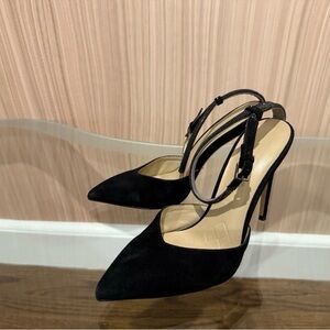 Elegant Black Women's Slingback Heels
